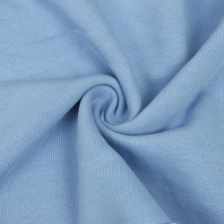 Ткань Футер 3-х нитка, Петля, цвет Светло-Голубой (на отрез)  в Красногорске