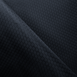 Ткань Оксфорд 300D PU Рип-Стоп СОТЫ, цвет Черный (на отрез)  в Красногорске