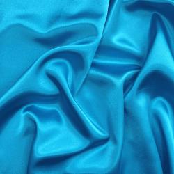 *Ткань Атлас-сатин, цвет Голубой (на отрез)  в Красногорске