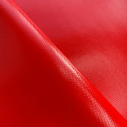 Тентовый материал ПВХ 600 гр/м2 плотная, Красный (Ширина 150см), на отрез  в Красногорске, 600 г/м2, 1189 руб