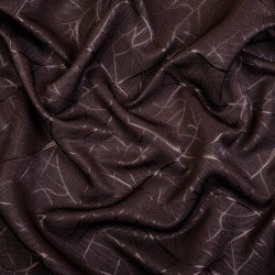 Ткань Блэкаут для штор &quot;Ледовое тиснение цвет Темно-Коричневый&quot; (на отрез)  в Красногорске