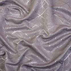 Ткань Блэкаут для штор светозатемняющая 75% &quot;Ледовое тиснение цвет Серый&quot; (на отрез)  в Красногорске