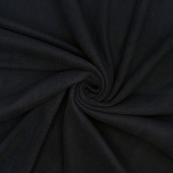 Флис Односторонний 130 гр/м2, цвет Черный (на отрез)  в Красногорске