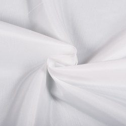 Ткань подкладочная Таффета 190Т, цвет Белый (на отрез)  в Красногорске