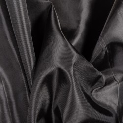 Ткань подкладочная Таффета 190Т, цвет Черный (на отрез)  в Красногорске