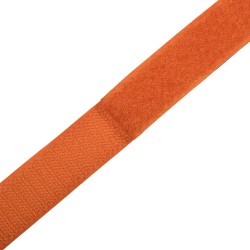 Контактная лента 25мм цвет Оранжевый (велькро-липучка, на отрез)  в Красногорске