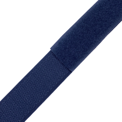 Контактная лента 25мм цвет Тёмно-Синий (Велькро-липучка), на отрез  в Красногорске
