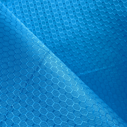 Ткань Оксфорд 300D PU Рип-Стоп СОТЫ, цвет Голубой (на отрез)  в Красногорске