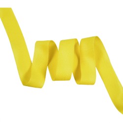 Окантовочная лента-бейка, цвет Жёлтый 22мм (на отрез)  в Красногорске